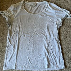 JCrew white short sleeved T-shirt (S)